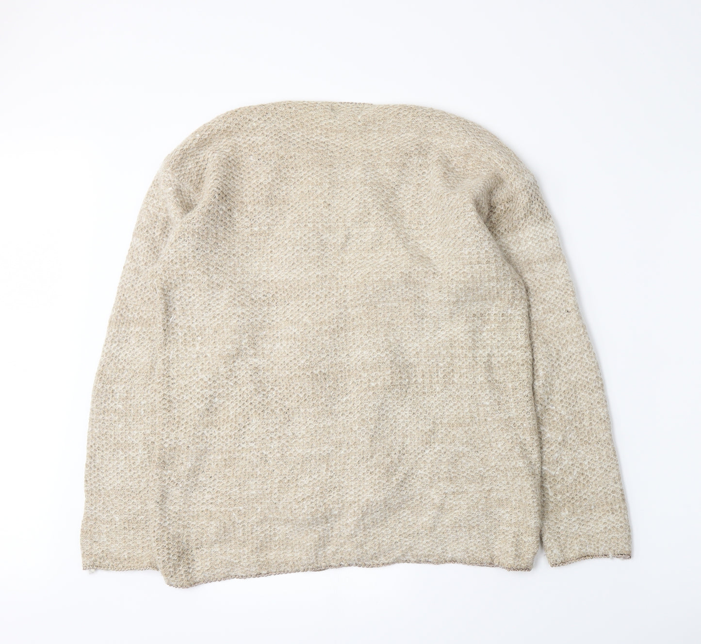 Sleight of Hand Womens Beige  Knit Pullover Jumper Size M