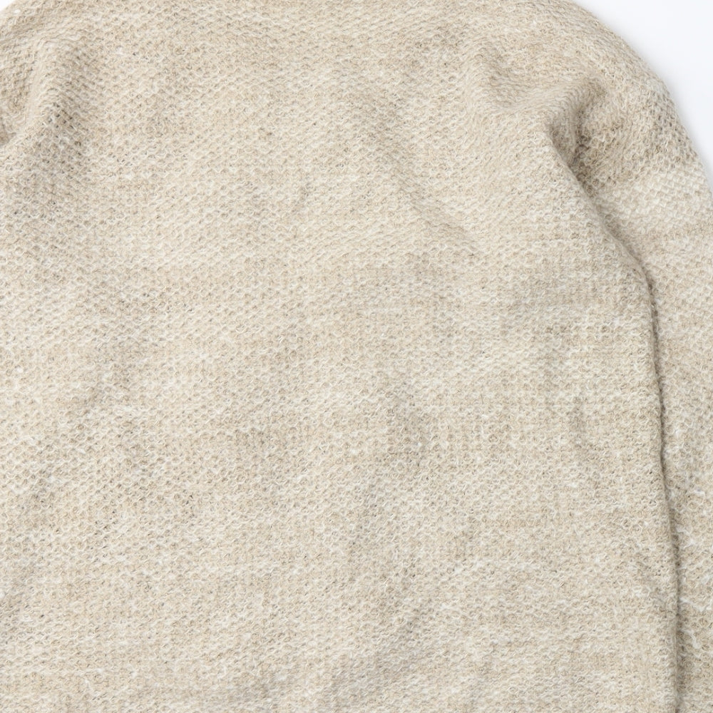 Sleight of Hand Womens Beige  Knit Pullover Jumper Size M