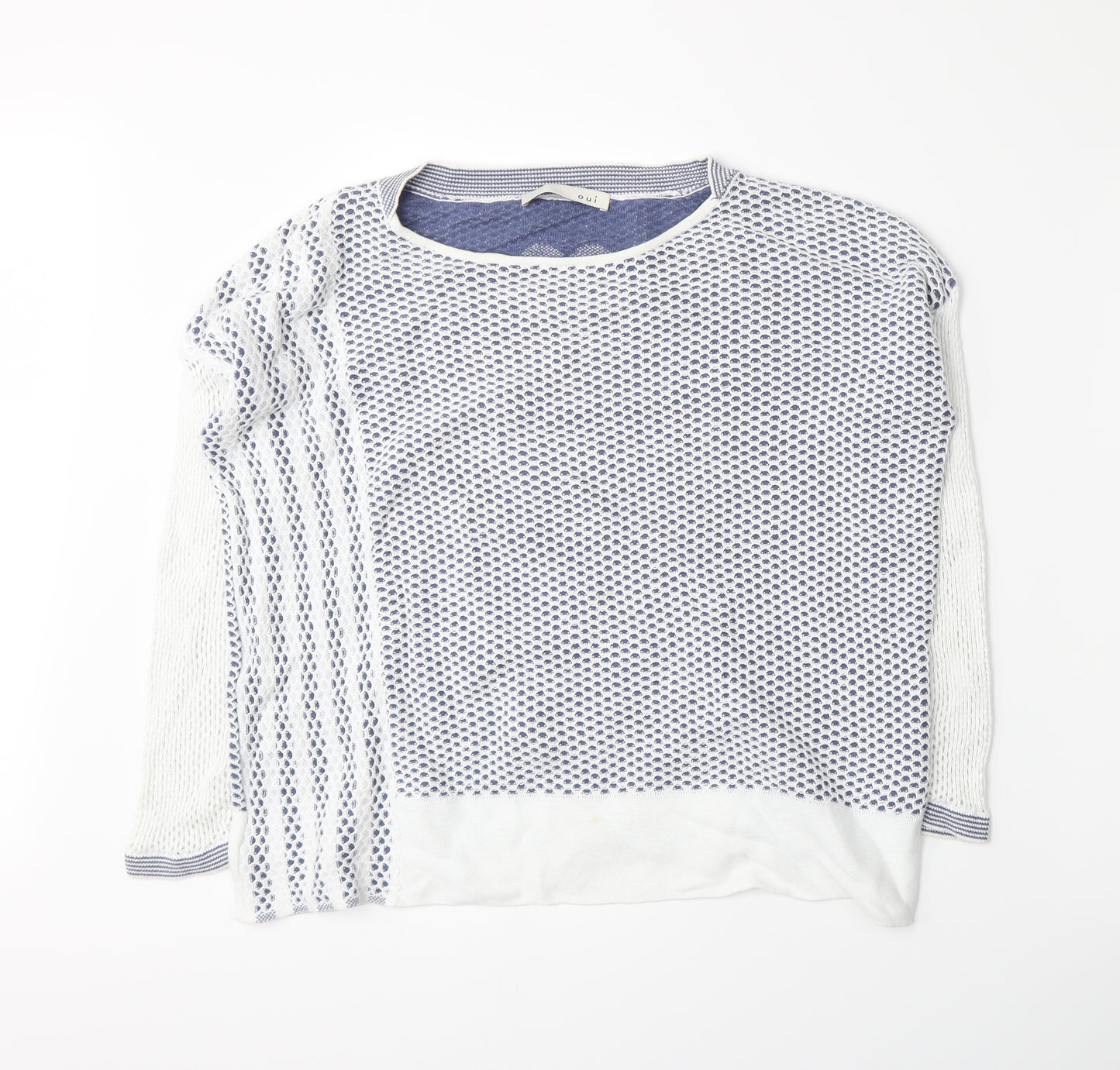 Oui Womens Blue   Pullover Jumper Size 12
