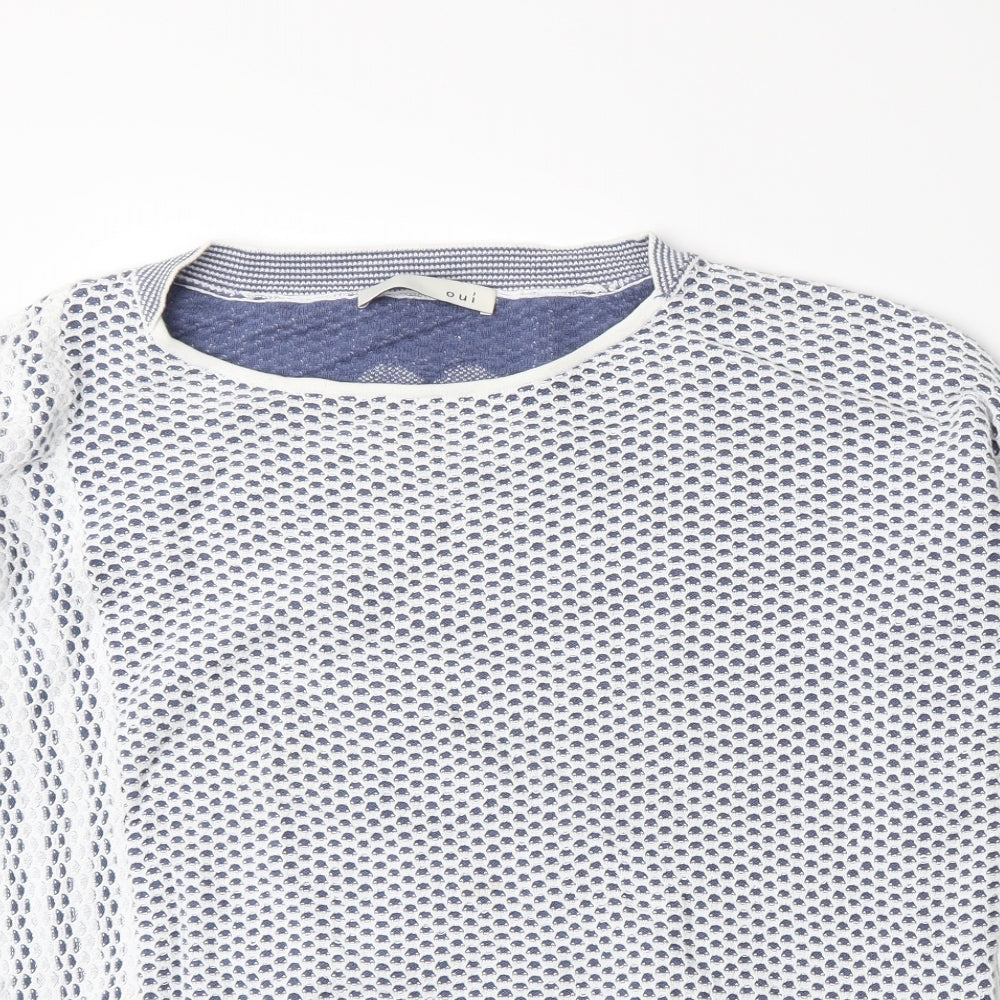Oui Womens Blue   Pullover Jumper Size 12