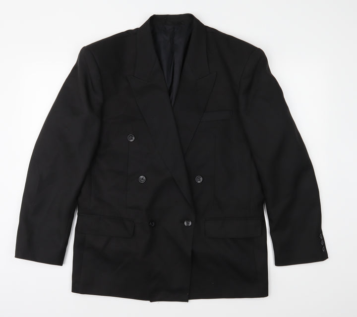 Andre Cori Mens Black   Jacket Suit Jacket Size 40