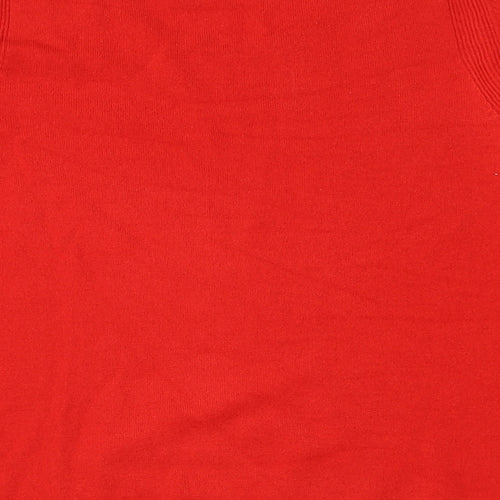 Marks and Spencer Womens Red  Knit Pullover Jumper Size 12