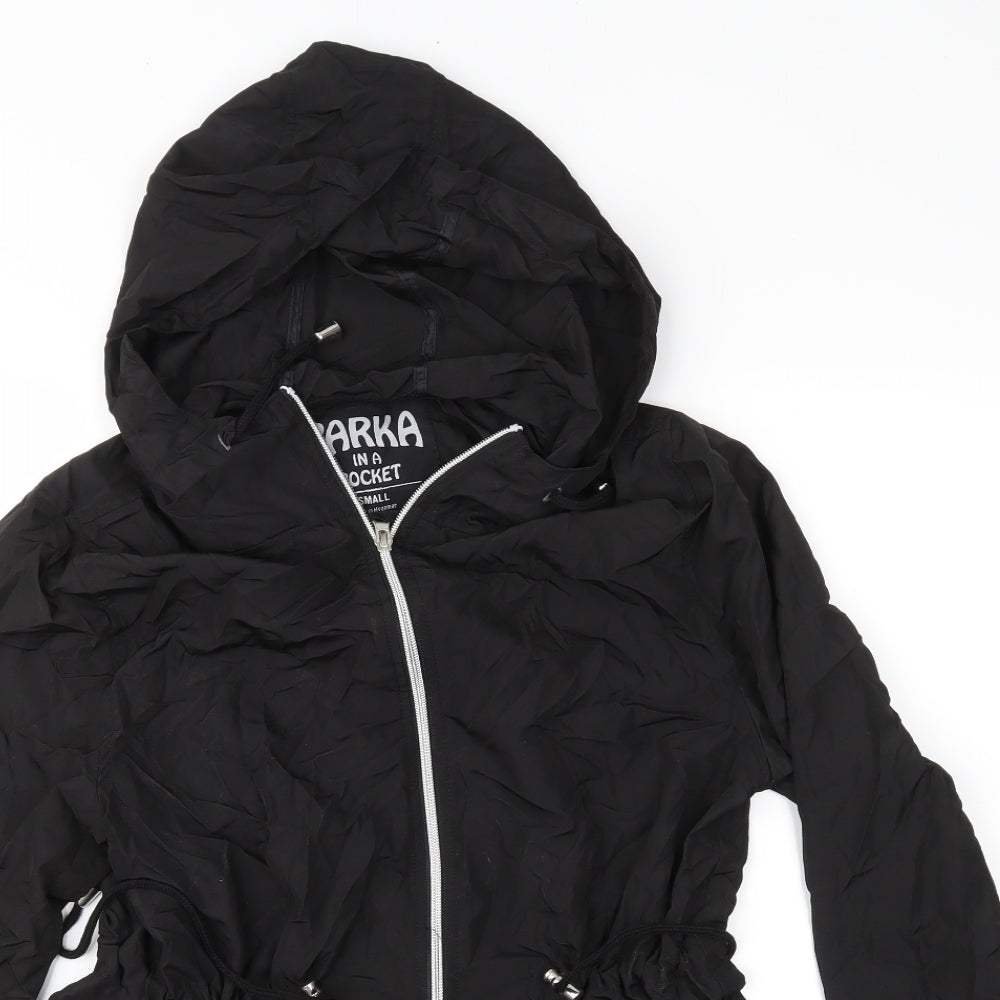 Primark Womens Black   Parka Jacket Size S  - Parka in a Pocket