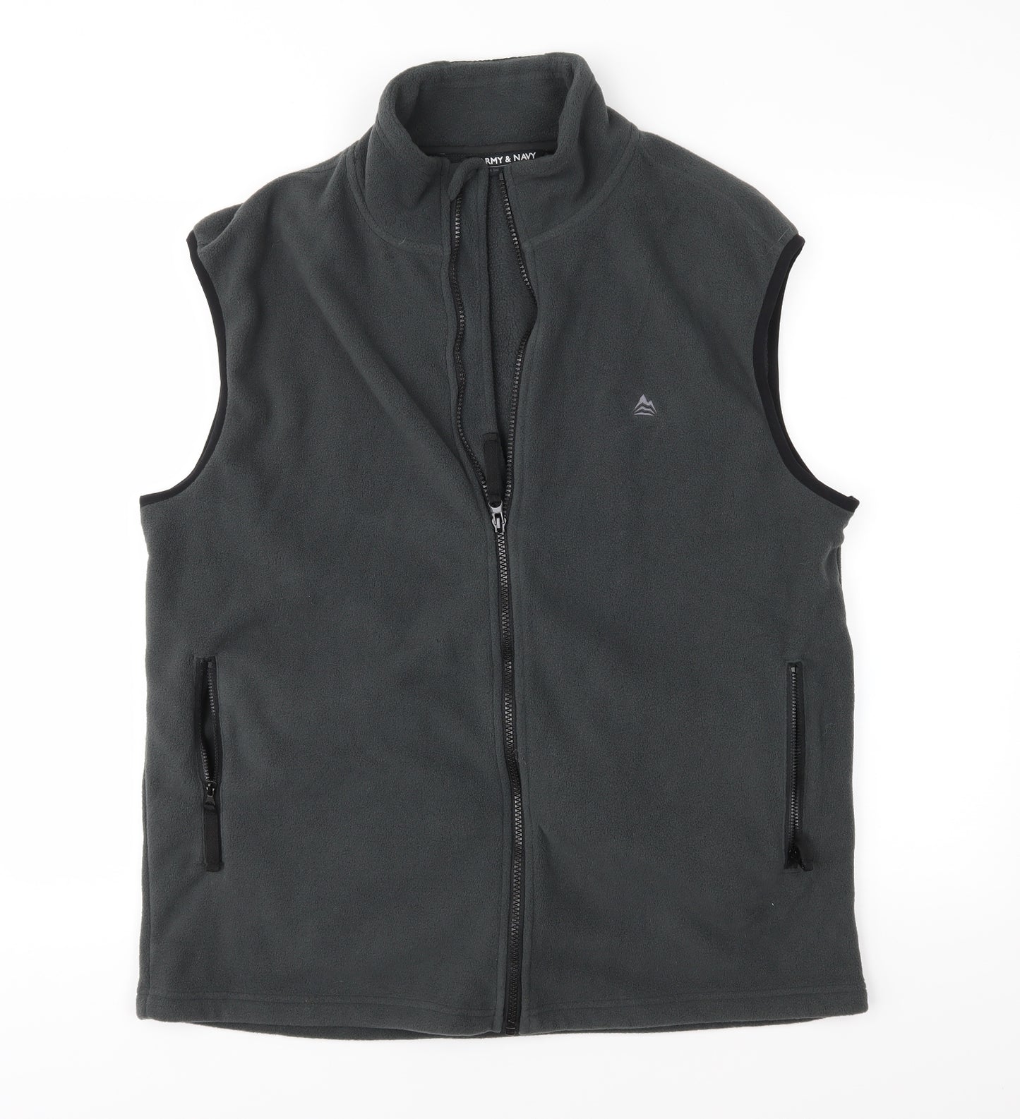 Army & Navy Mens Grey  Fleece Gilet Waistcoat Size L