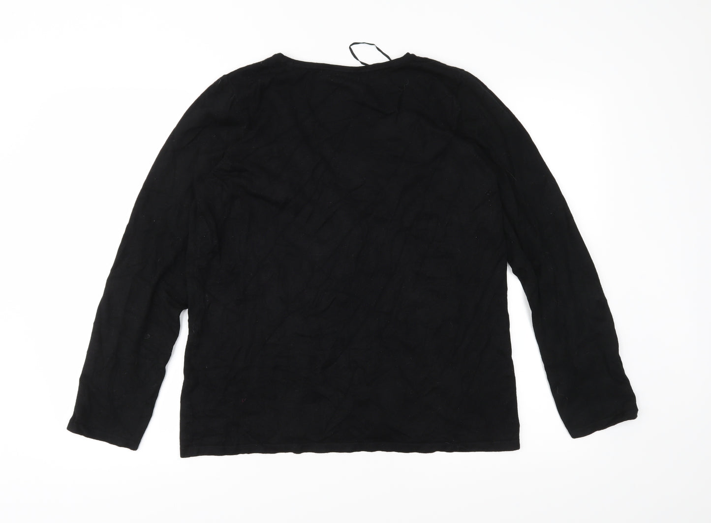 Bonmarché Womens Black  Knit Pullover Jumper Size M