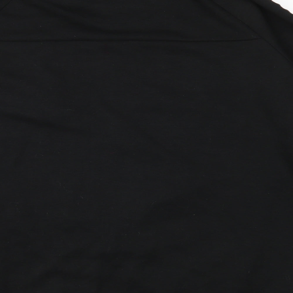FORAY Mens Black  Jersey Full Zip Sweatshirt Size XL