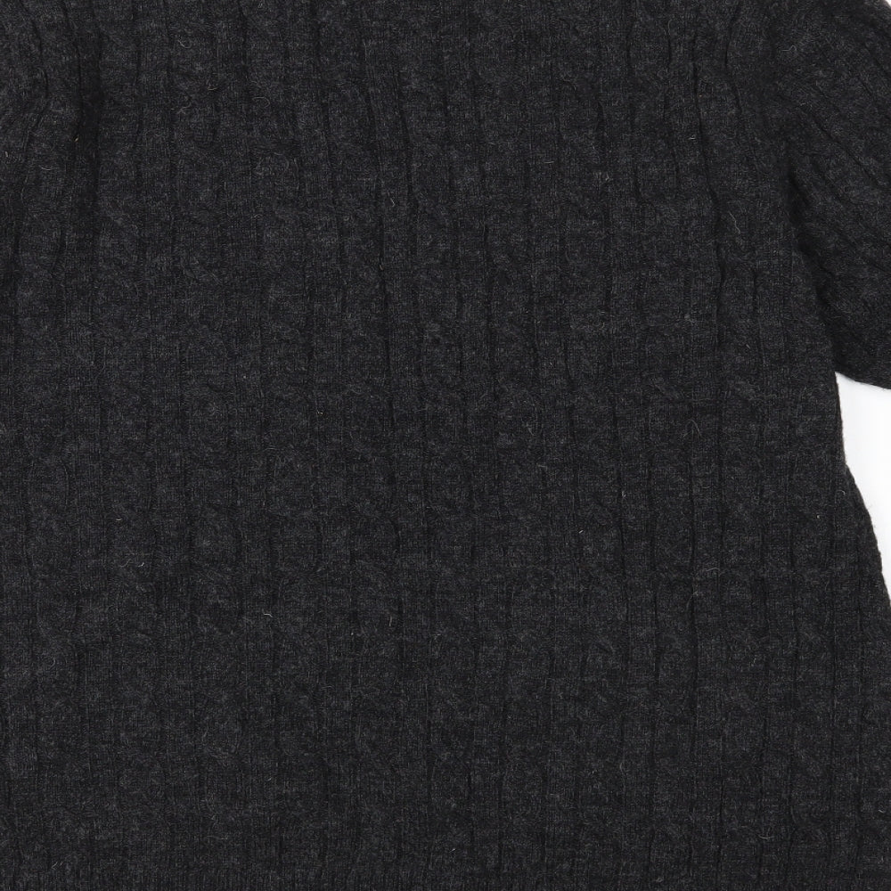 George Mens Grey  Knit Pullover Jumper Size M