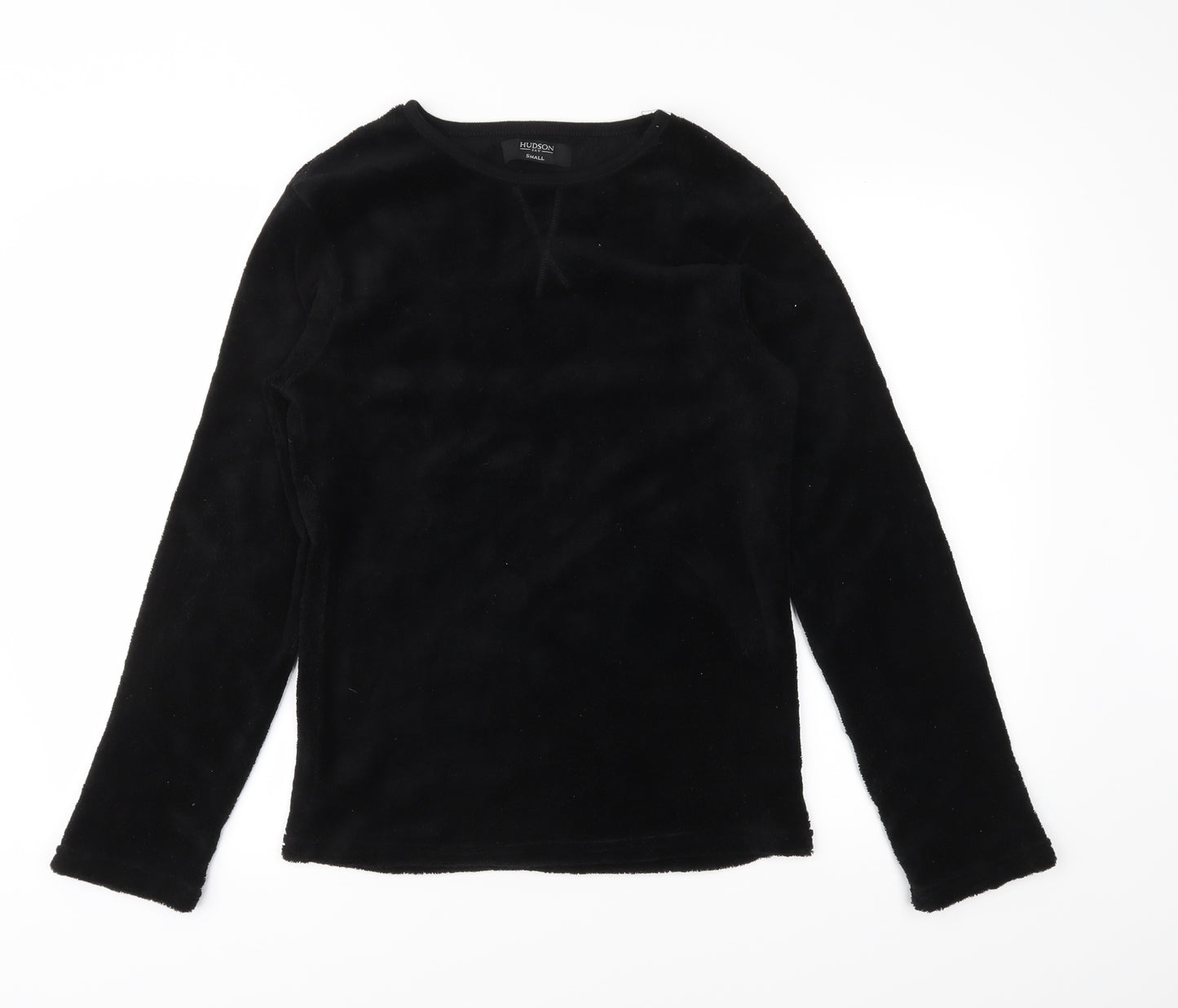 Hudson's Bay Womens Black  Fleece Top Pyjama Top Size S