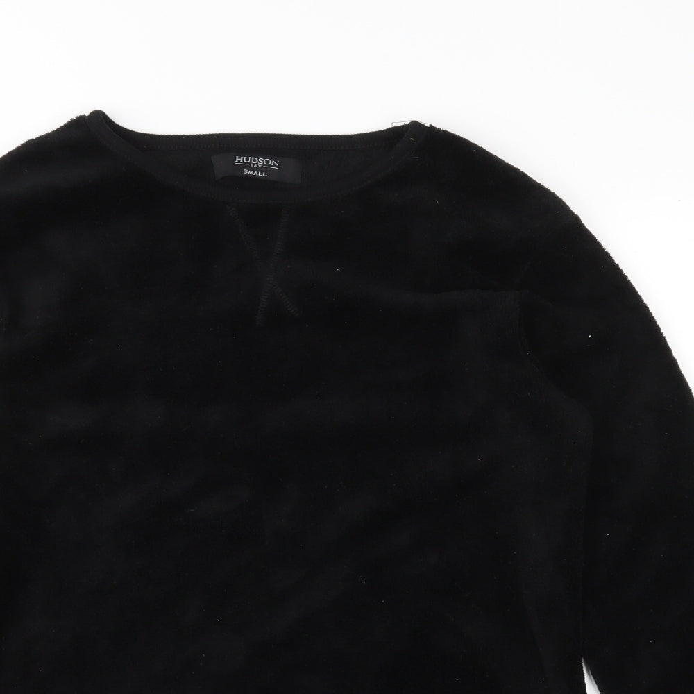 Hudson's Bay Womens Black  Fleece Top Pyjama Top Size S