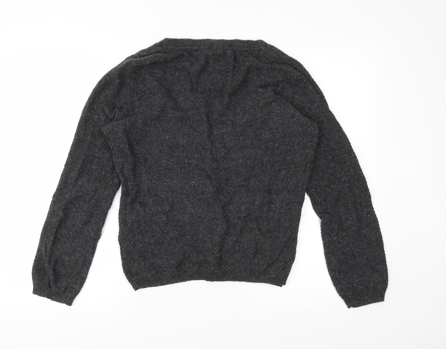Fat Face Womens Grey  Knit Cardigan Jumper Size 12