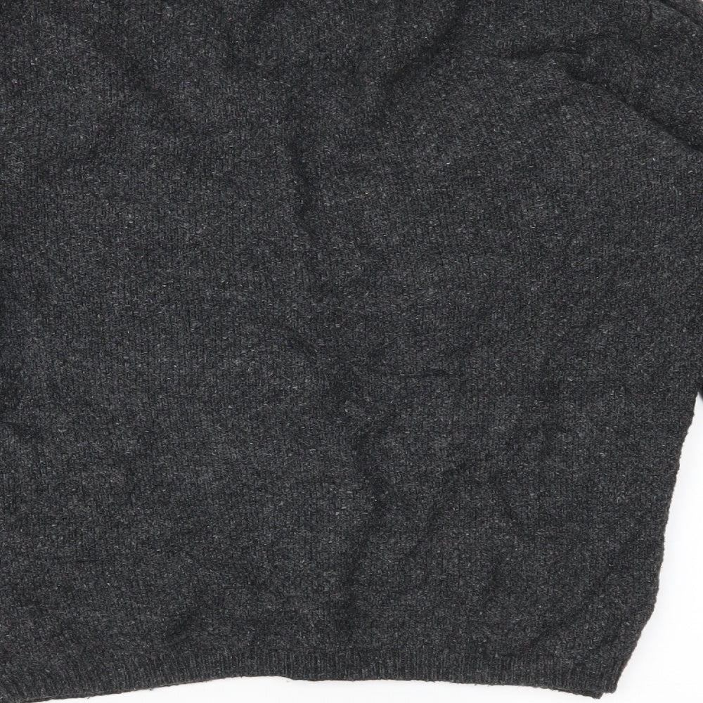 Fat Face Womens Grey  Knit Cardigan Jumper Size 12