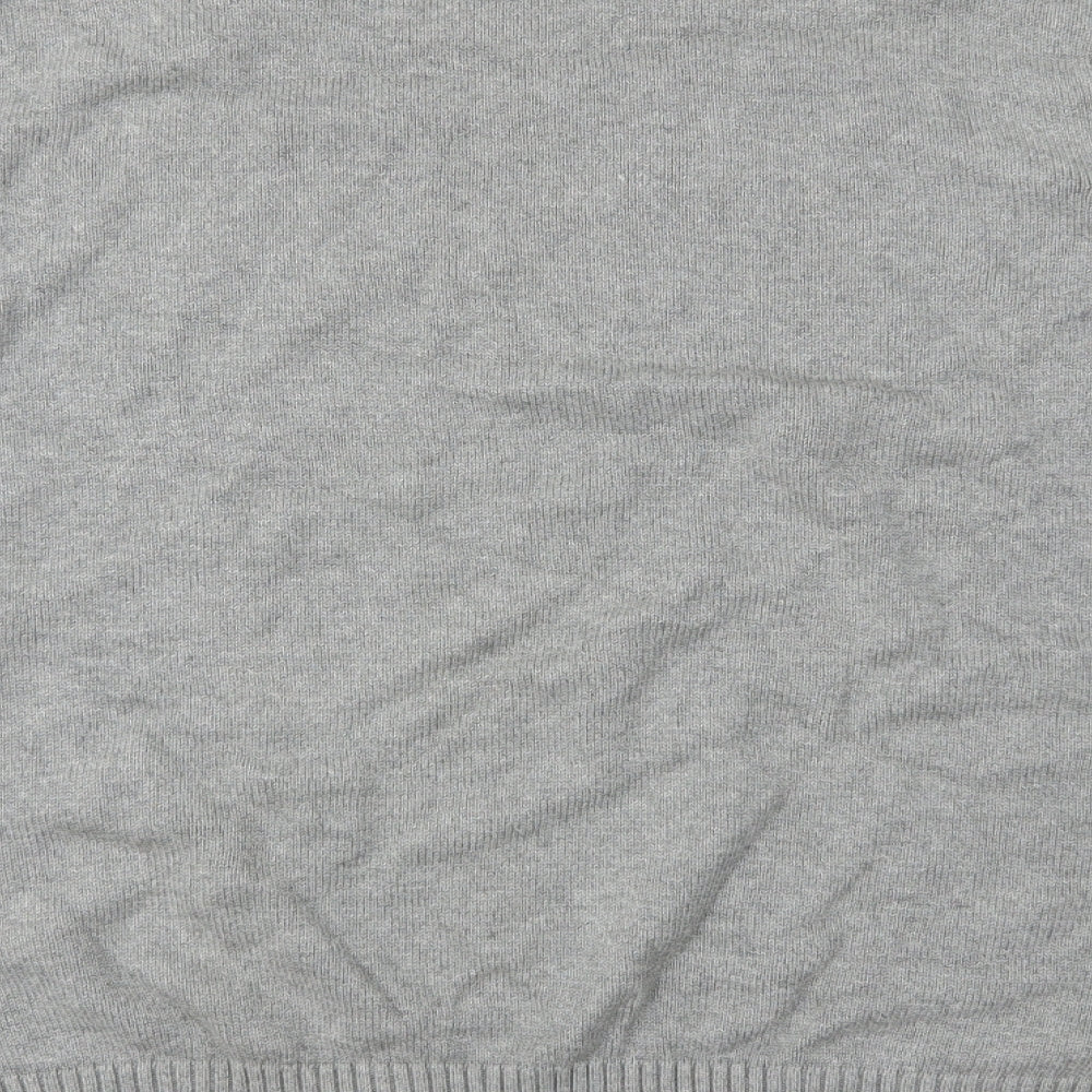 Maine New England Mens Grey  Knit Pullover Jumper Size L