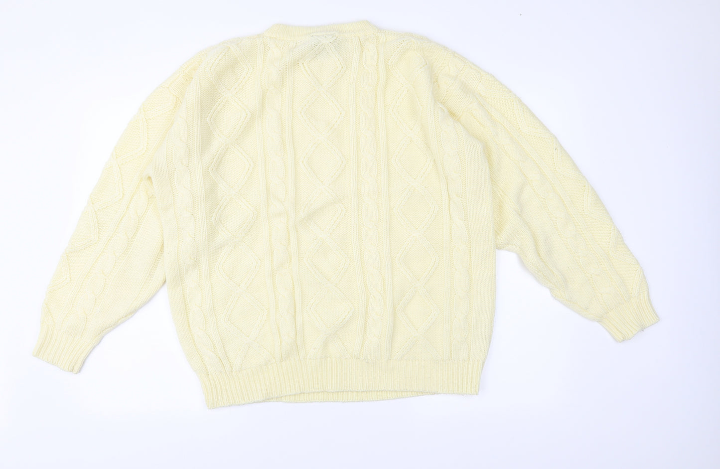 C&A Mens Ivory  Knit Pullover Jumper Size M