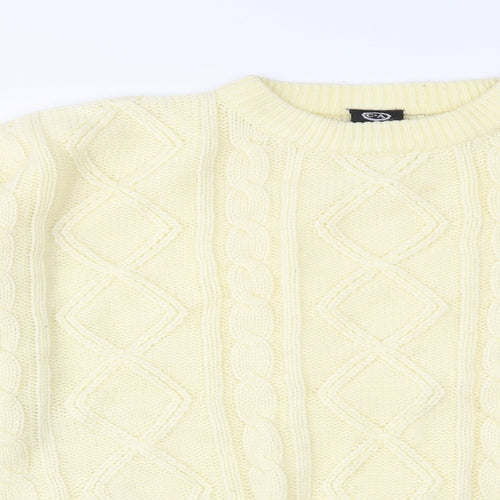 C&A Mens Ivory  Knit Pullover Jumper Size M