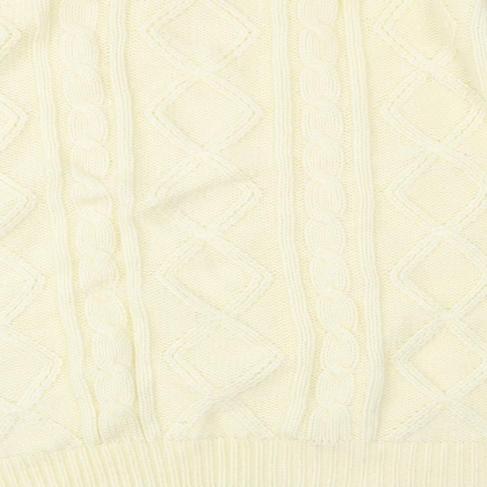 C&A Mens Ivory  Knit Pullover Jumper Size M
