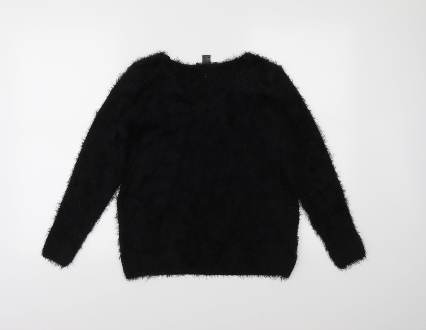 ESMARA Womens Black  Knit Pullover Jumper Size S