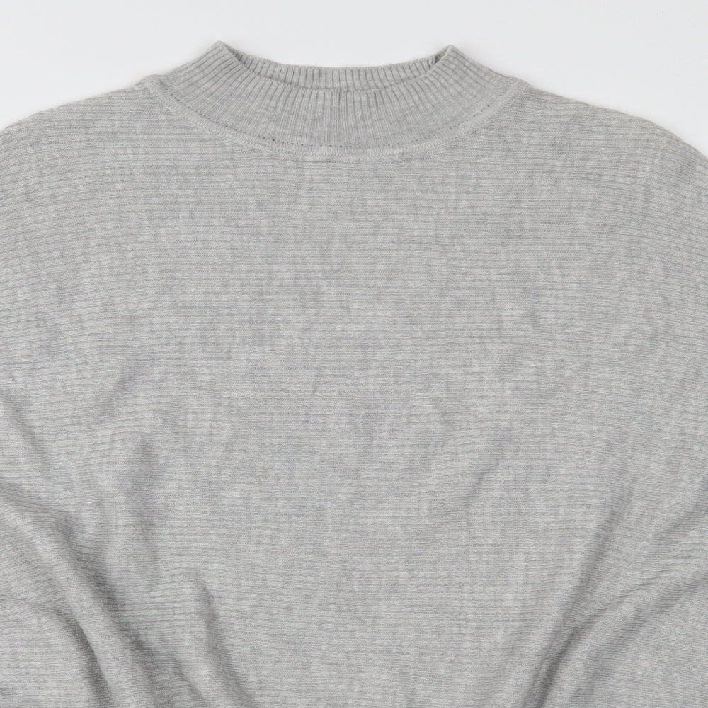 F&F Womens Grey  Knit Full Zip Jumper Size 12