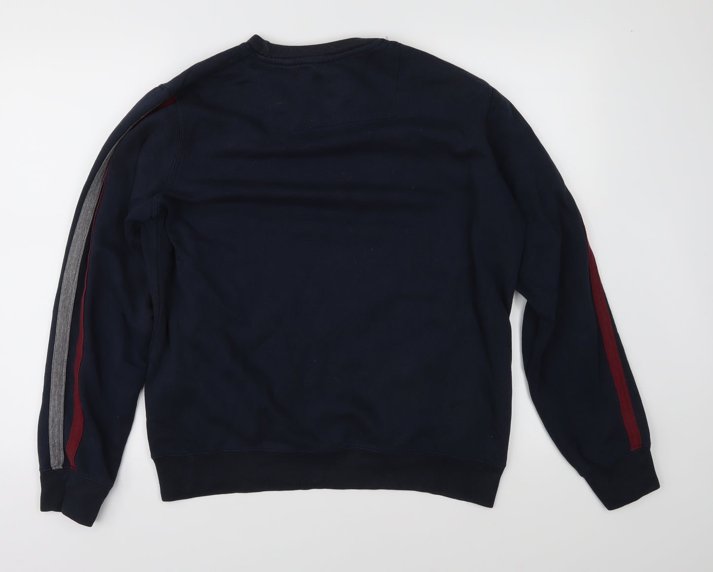Threadbare Mens Blue  Jersey Pullover Sweatshirt Size L