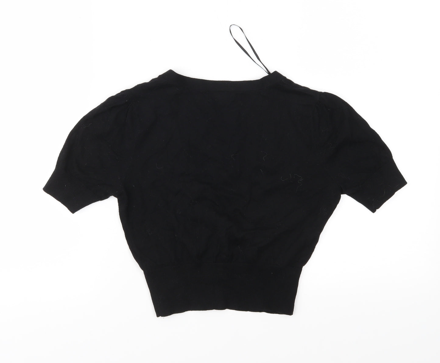 F&F Womens Black  Knit Cardigan Jumper Size 6