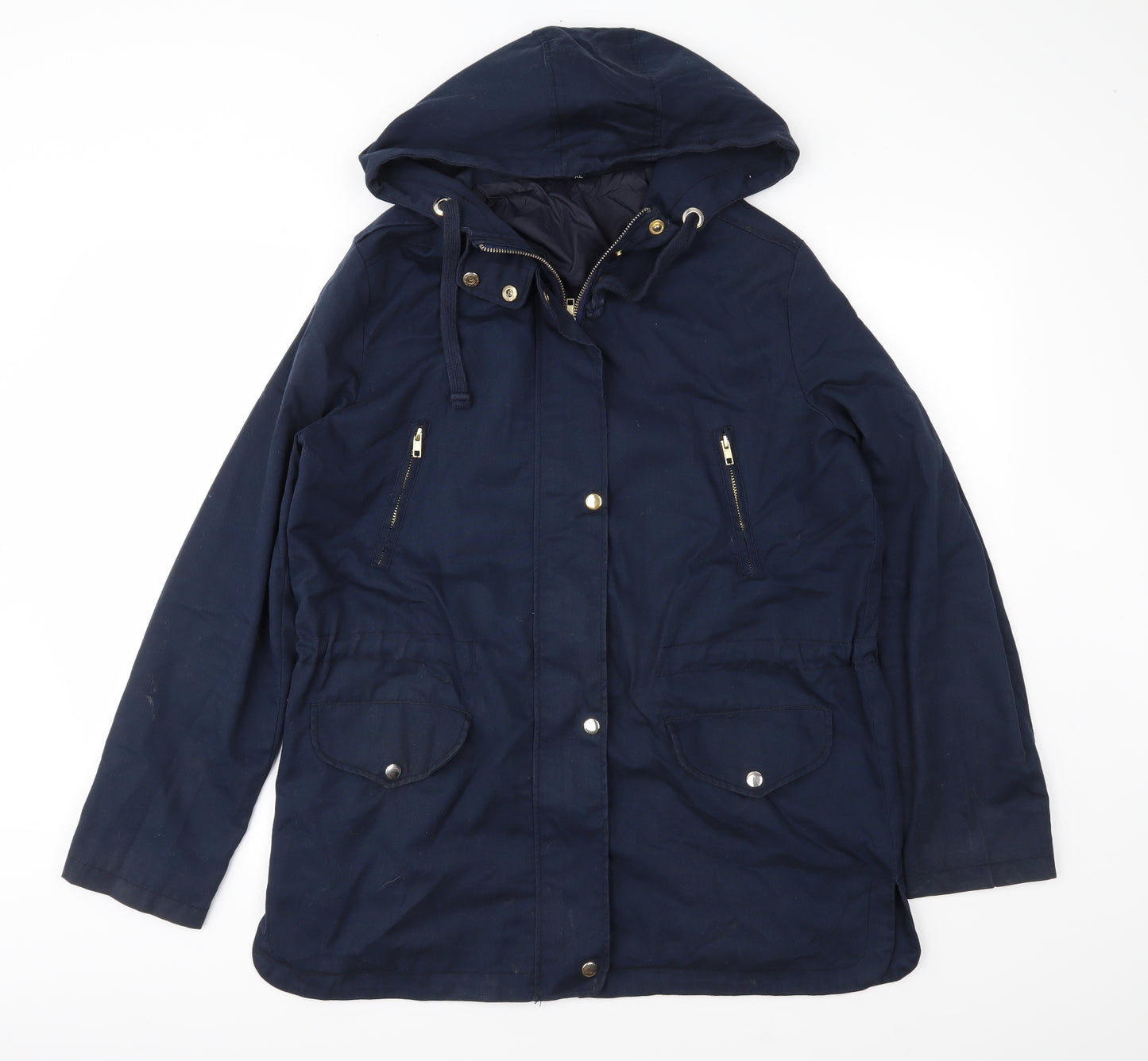 Preworn Womens Blue   Parka Coat Size XL