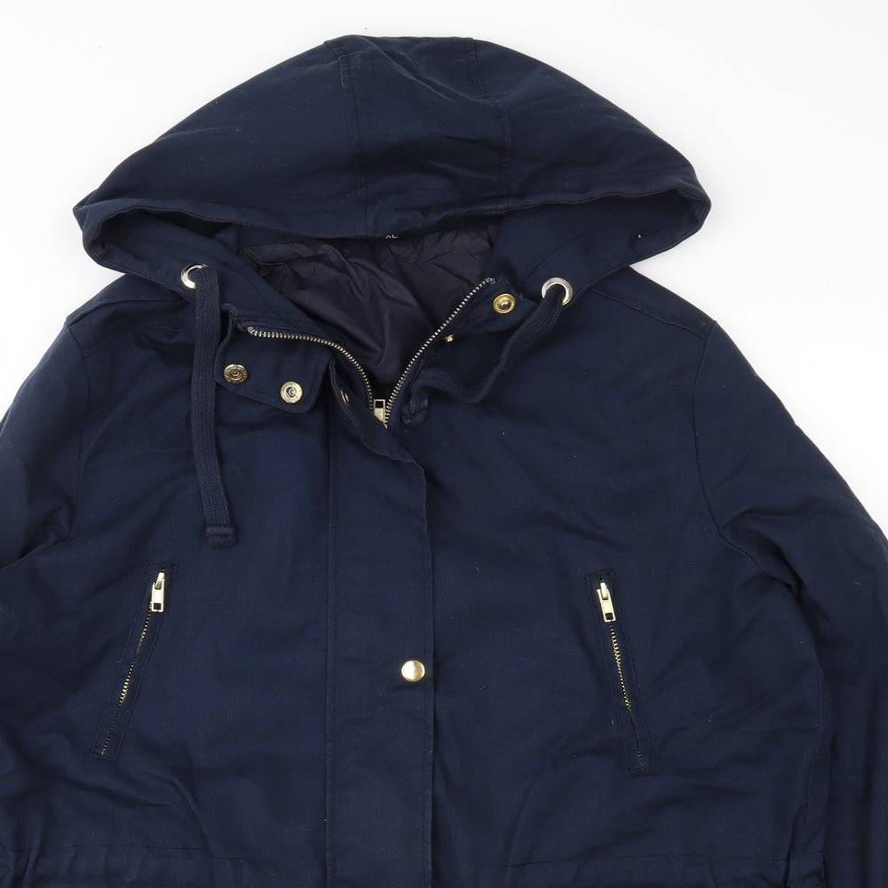 Preworn Womens Blue   Parka Coat Size XL