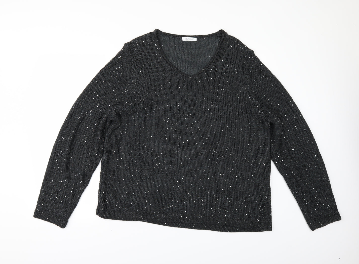 Marks and Spencer Womens Grey   Pullover Jumper Size 22