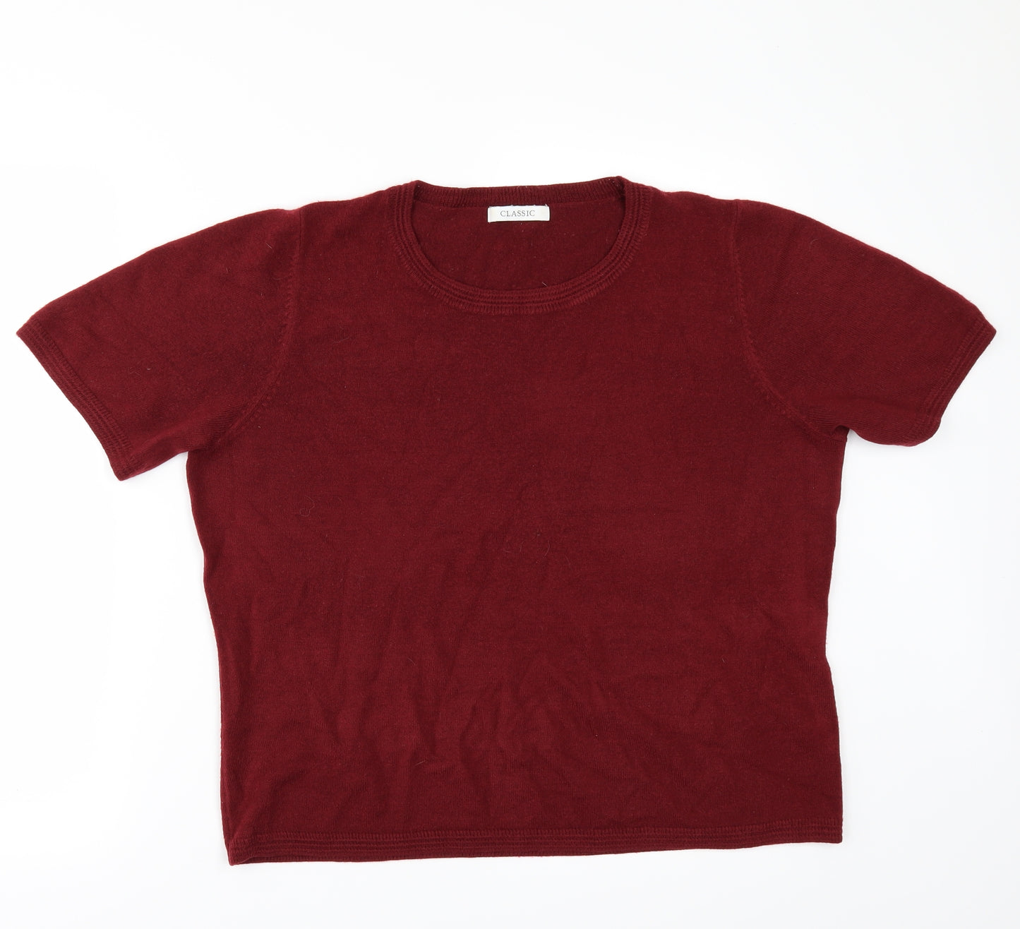 Marks and Spencer Womens Red   Pullover Jumper Size 16