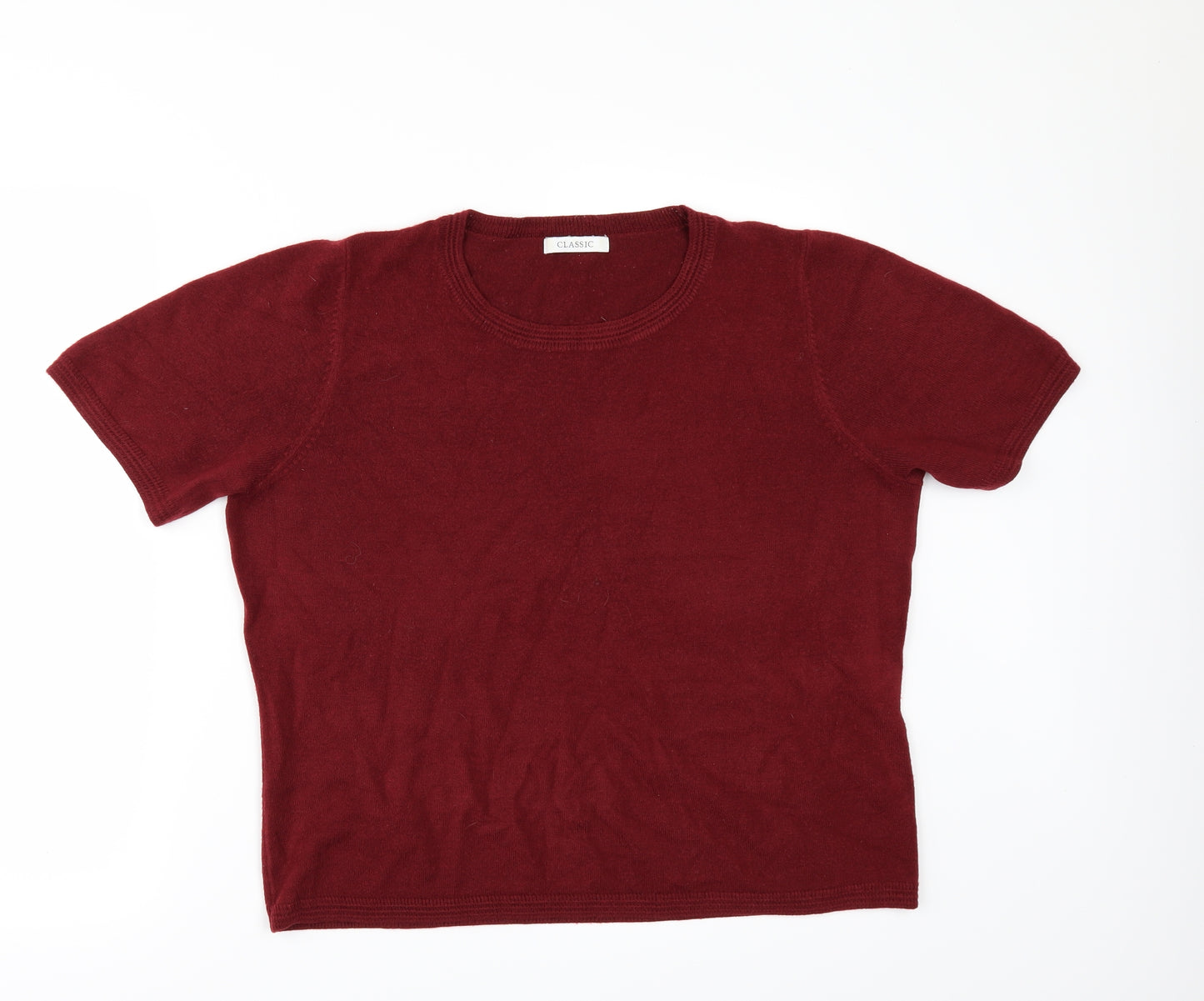 Marks and Spencer Womens Red   Pullover Jumper Size 16