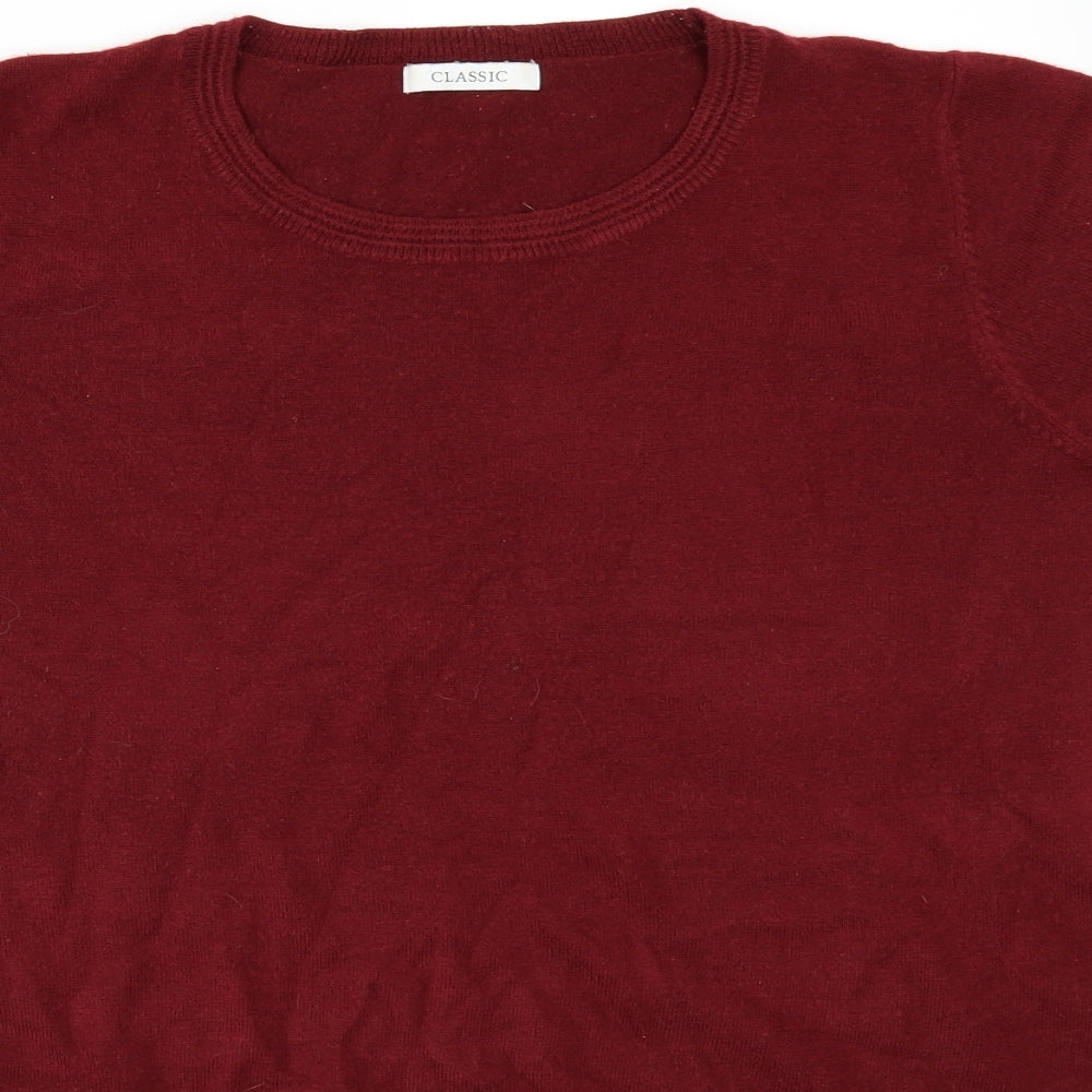 Marks and Spencer Womens Red   Pullover Jumper Size 16