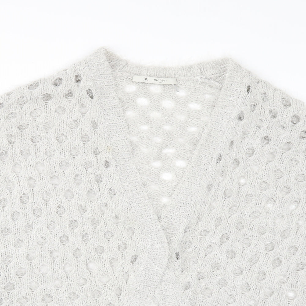 monari Womens Grey   Cardigan Jumper Size L