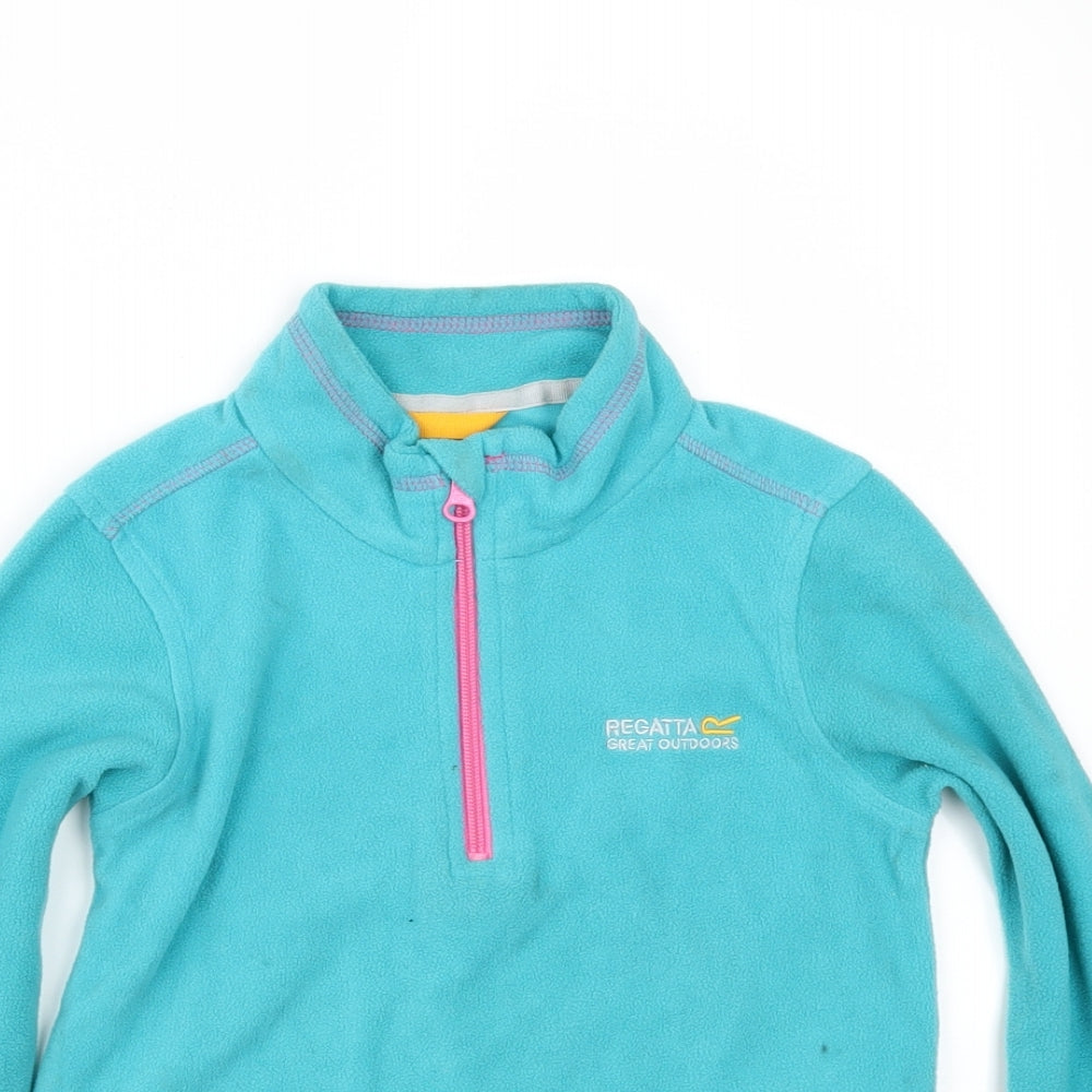 Regatta Girls Blue  Fleece Jacket  Size 5-6 Years