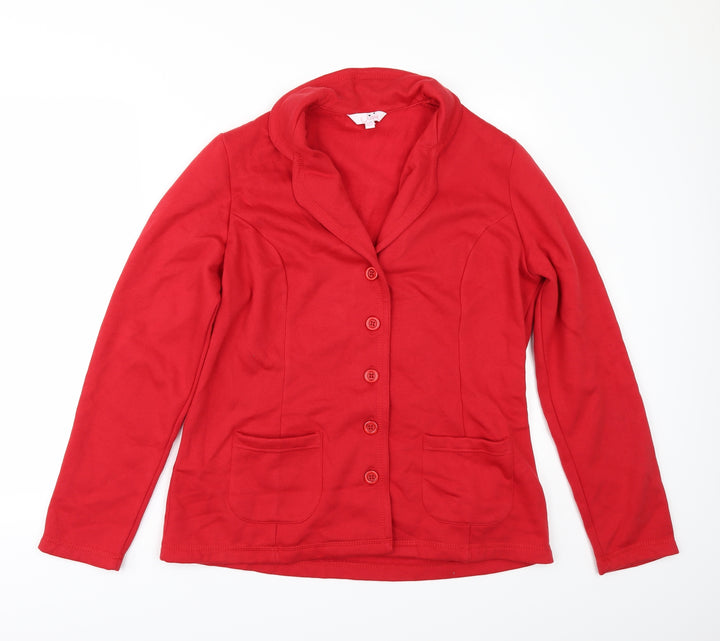 julipa Womens Red Jacket Size 12