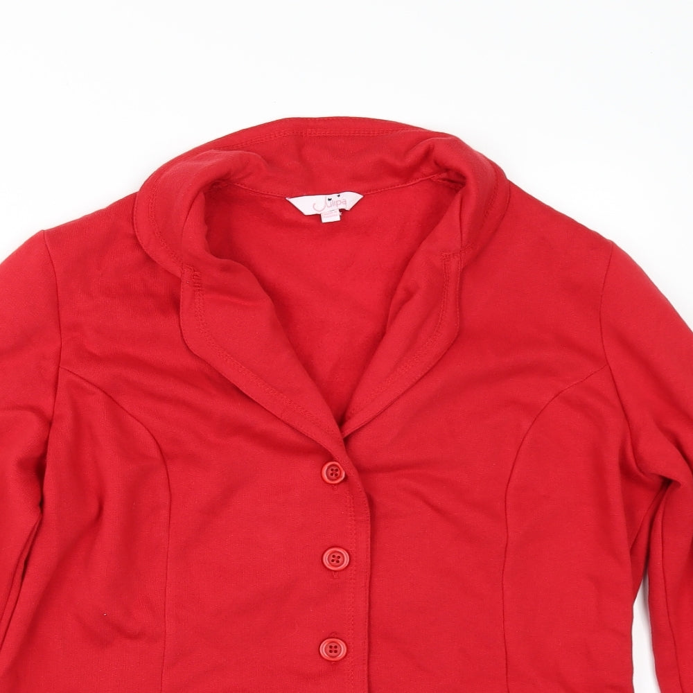 julipa Womens Red   Jacket  Size 12