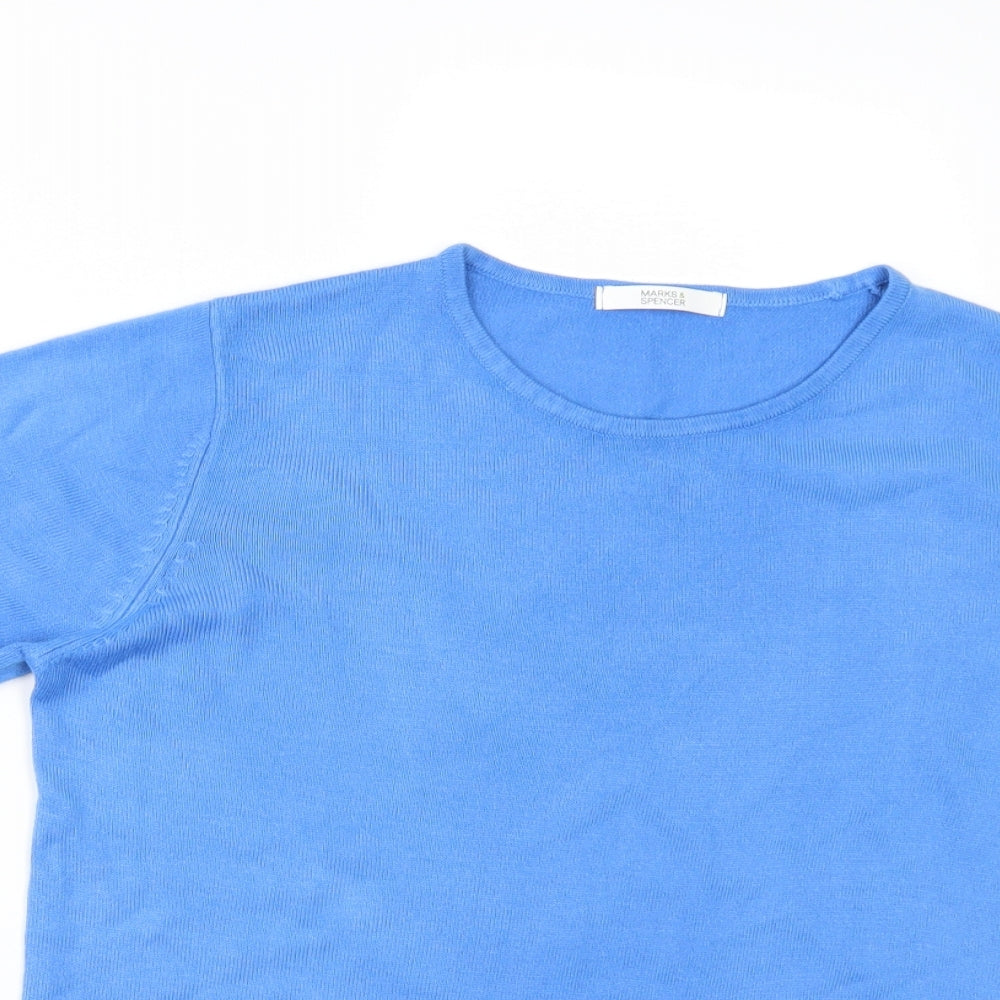 Marks and Spencer Womens Blue   Pullover Jumper Size 14