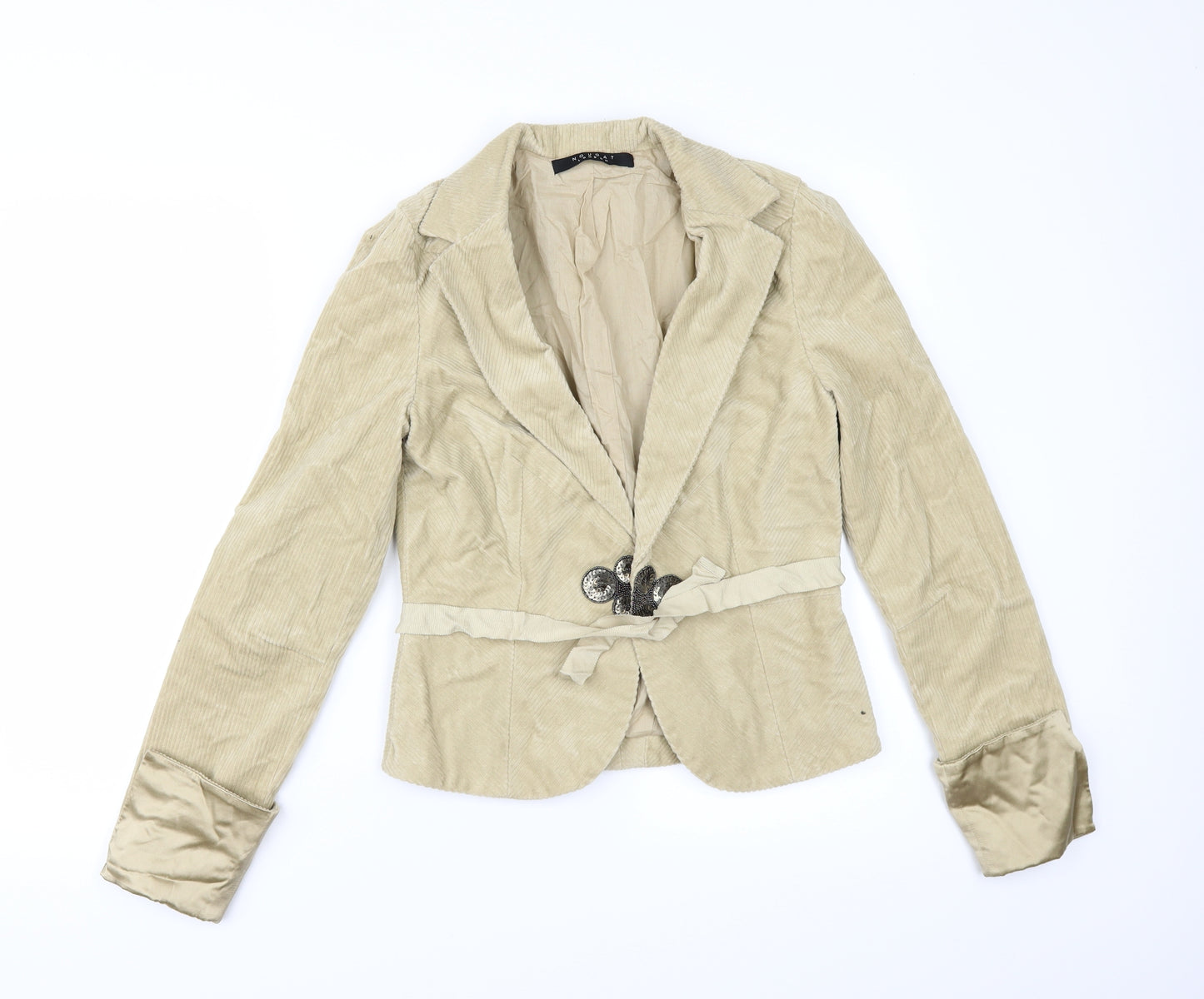 NougatG Womens Ivory  Corduroy Jacket  Size S