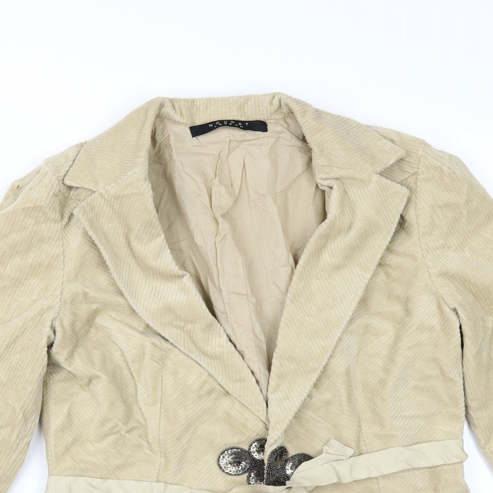 NougatG Womens Ivory  Corduroy Jacket  Size S