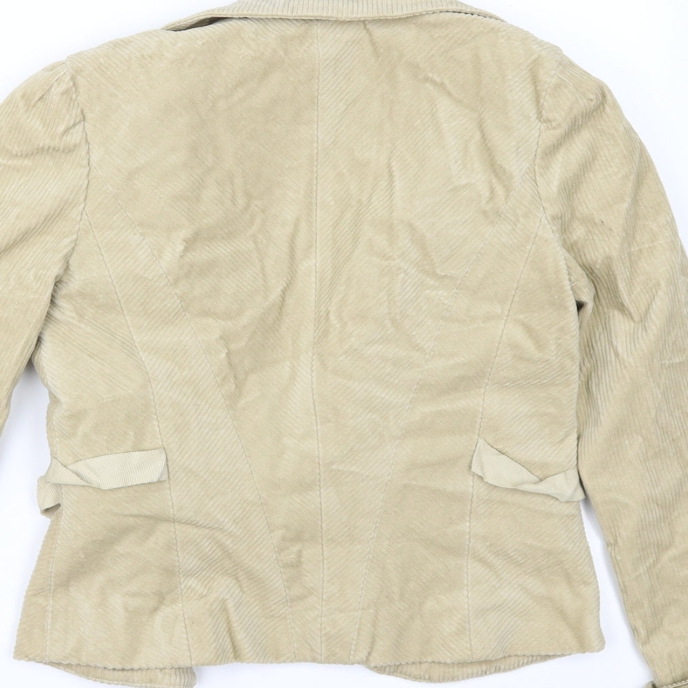 NougatG Womens Ivory  Corduroy Jacket  Size S