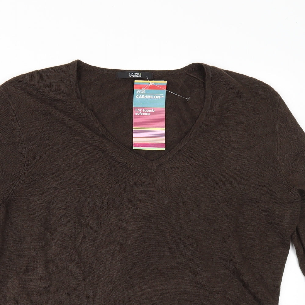 Marks and Spencer Womens Brown   Pullover Jumper Size 12