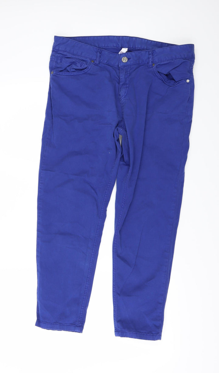DebenhamsEE Womens Blue Denim Skinny Jeans Size 14 L24 in