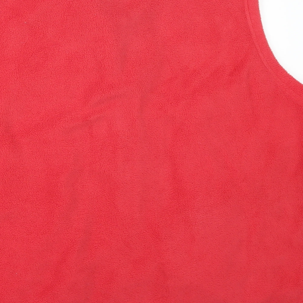 EWM Womens Red  Fleece Gilet Jacket Size L