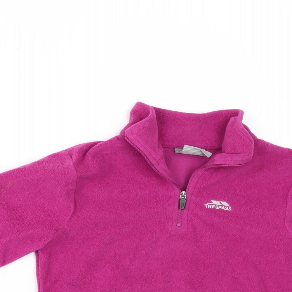 Trespass Girls Pink  Fleece Jacket  Size 3-4 Years