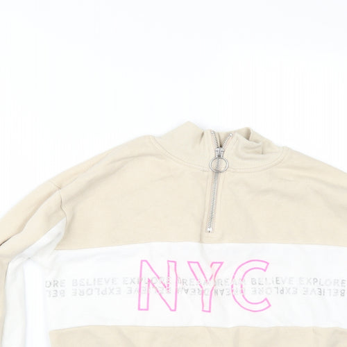 H&M Girls Beige   Pullover Sweatshirt Size 11-12 Years