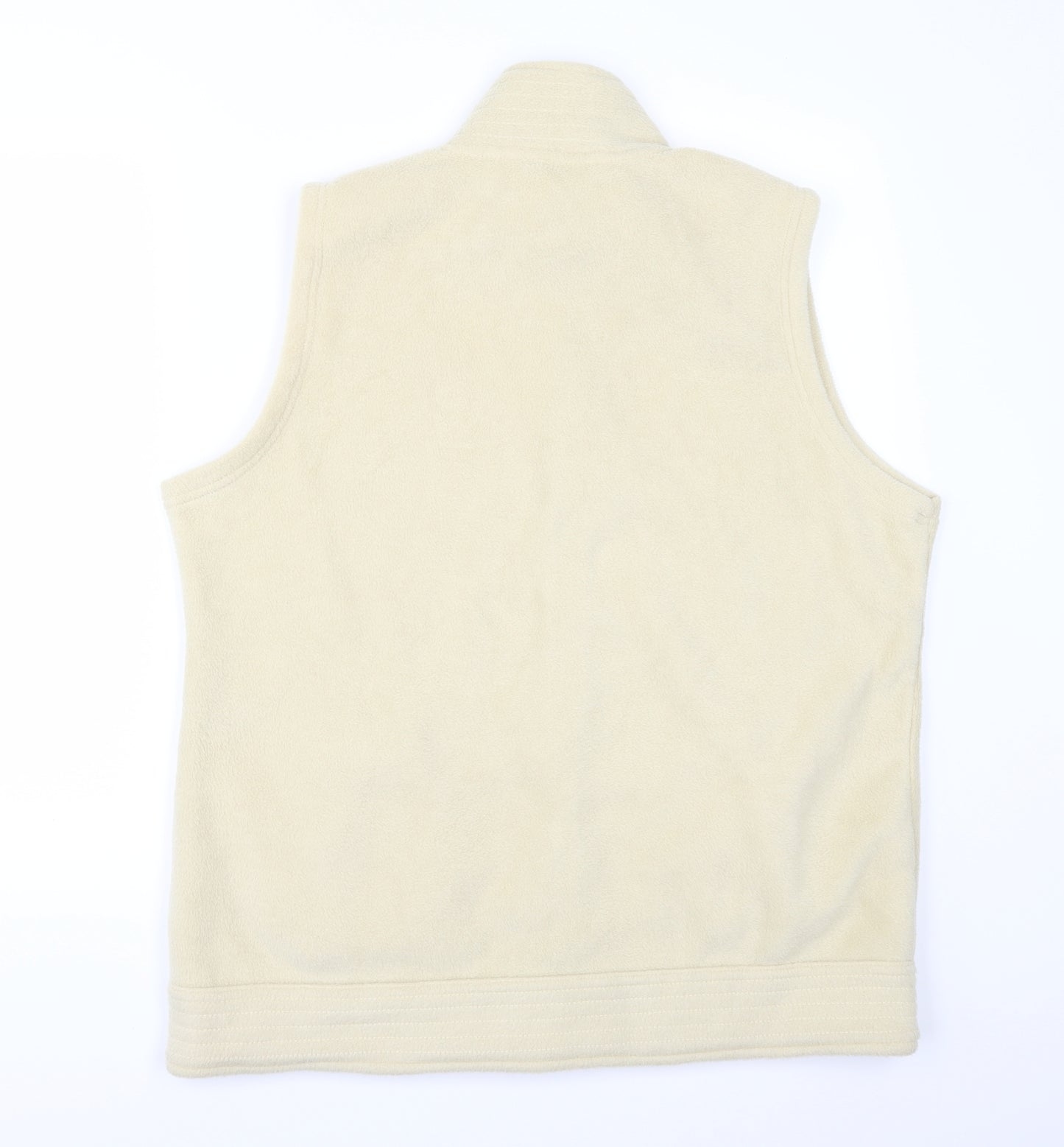 EWM Womens Beige  Fleece Gilet Jacket Size L