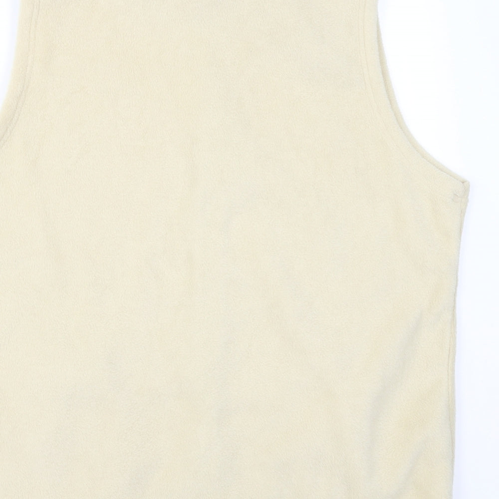 EWM Womens Beige  Fleece Gilet Jacket Size L