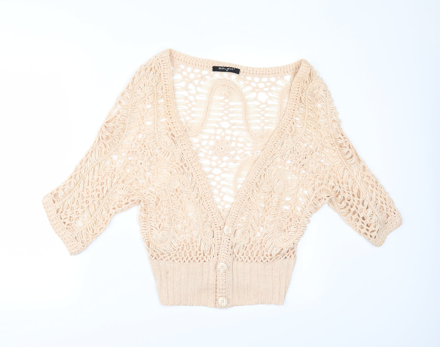 Select Womens Orange   Cardigan Jumper Size S