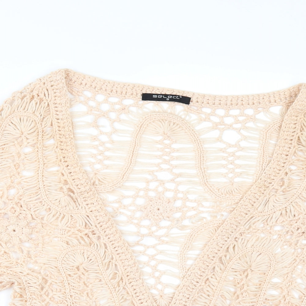Select Womens Orange   Cardigan Jumper Size S