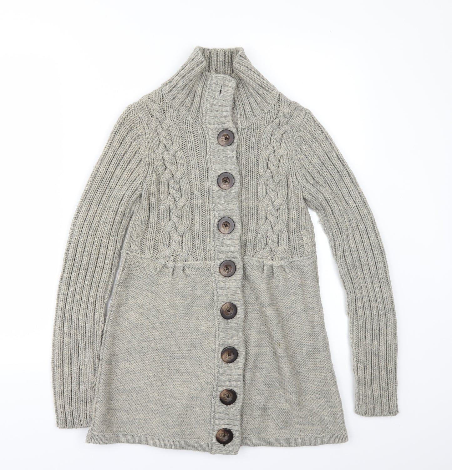 NEXT Womens Grey   Cardigan Jumper Size 8