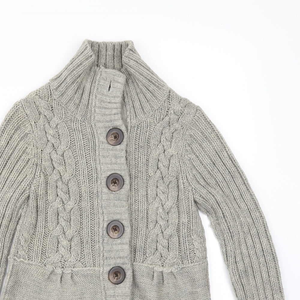NEXT Womens Grey   Cardigan Jumper Size 8