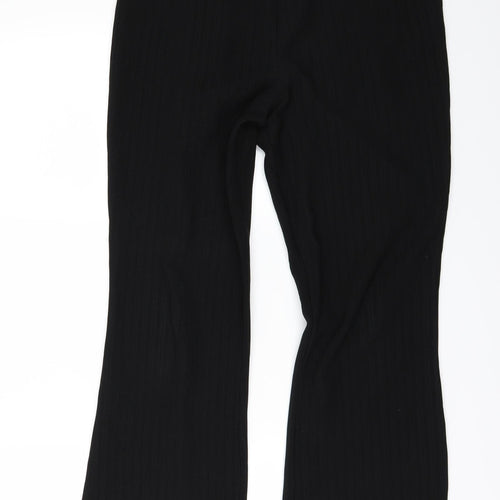 Papaya Womens Black   Trousers  Size 12 L28 in