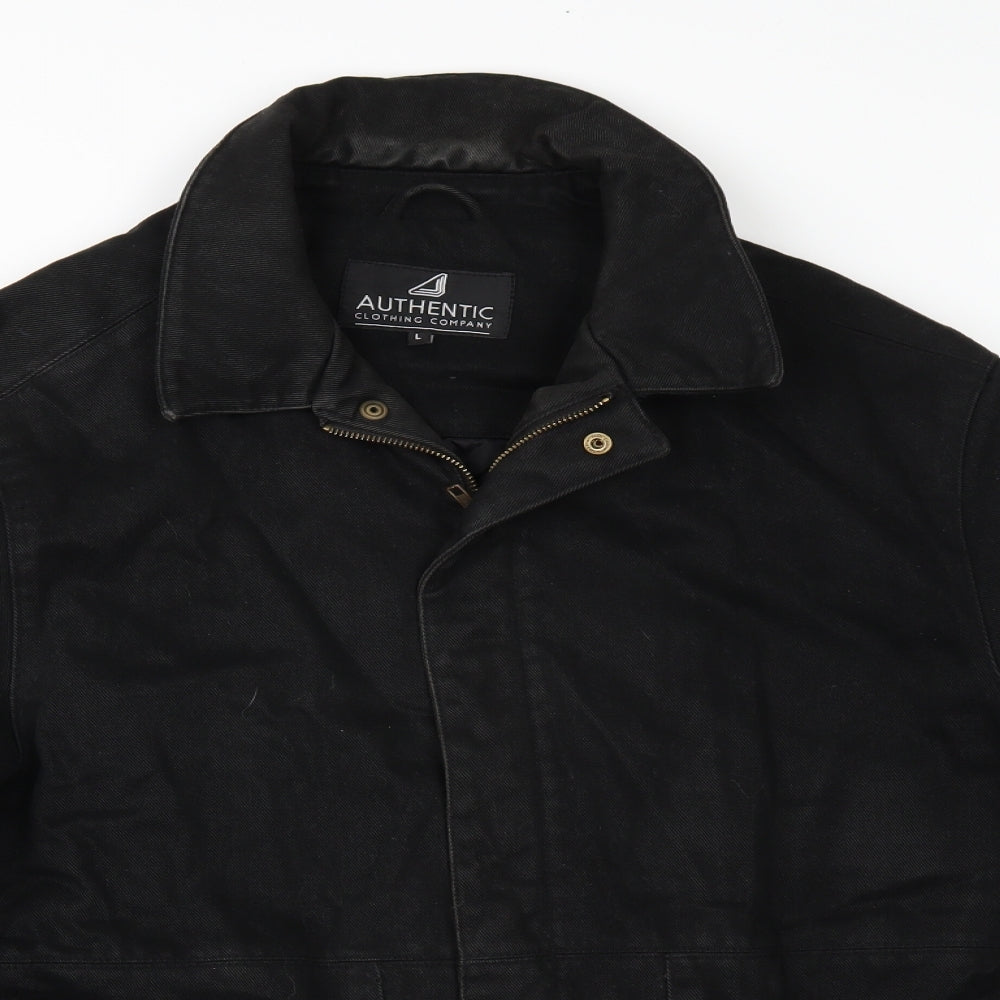Authentic Mens Black   Jacket  Size L